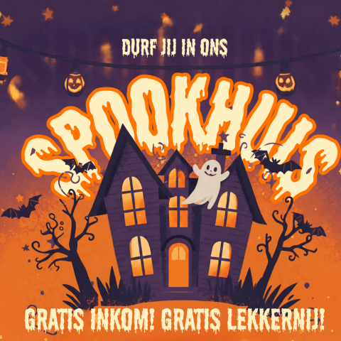 Halloween! Kom griezelen in ons spookhuis