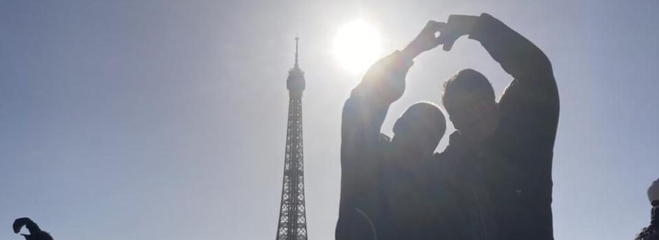 Romantiek vollenbak in Parijs 